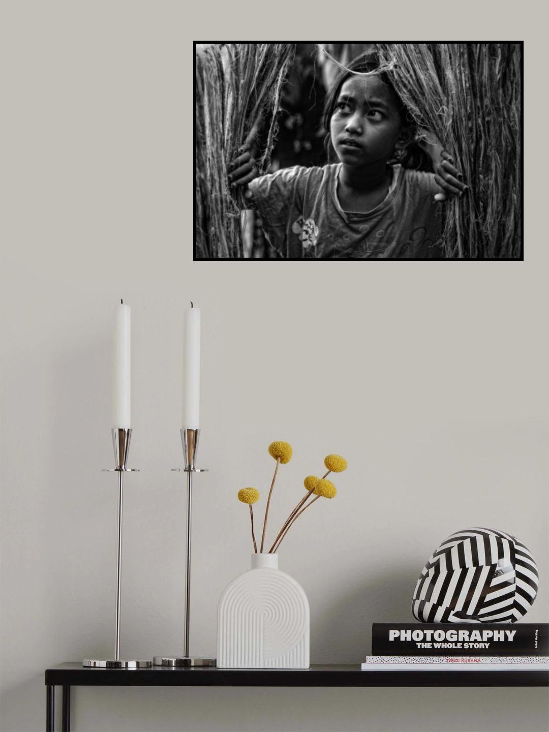 Portrait Kenaf Girl II Poster och Canvastavla