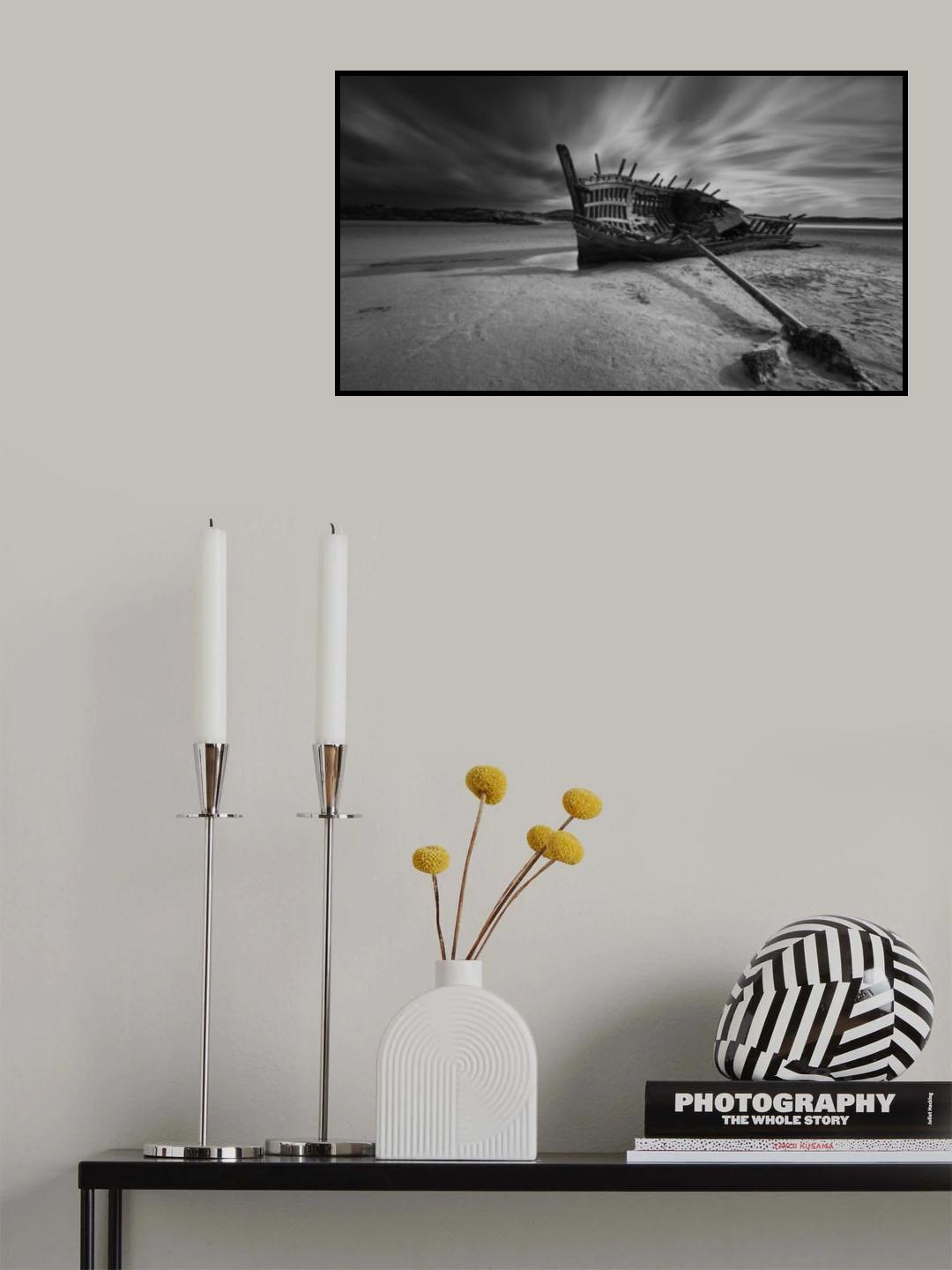 Bunbeg ShipWreck Poster och Canvastavla