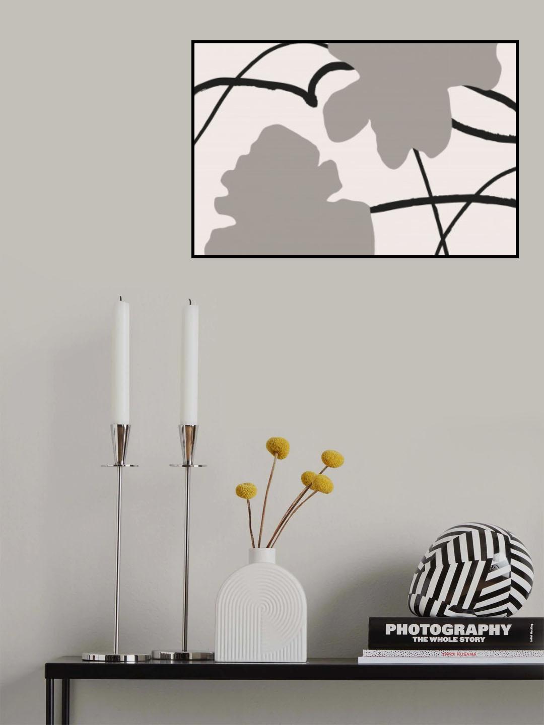 FLOWER WALL Poster och Canvastavla