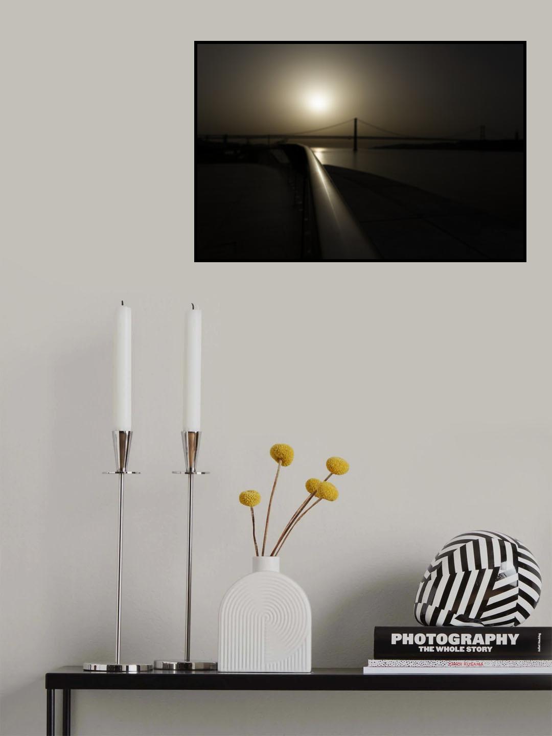 Foggy Sun Poster och Canvastavla