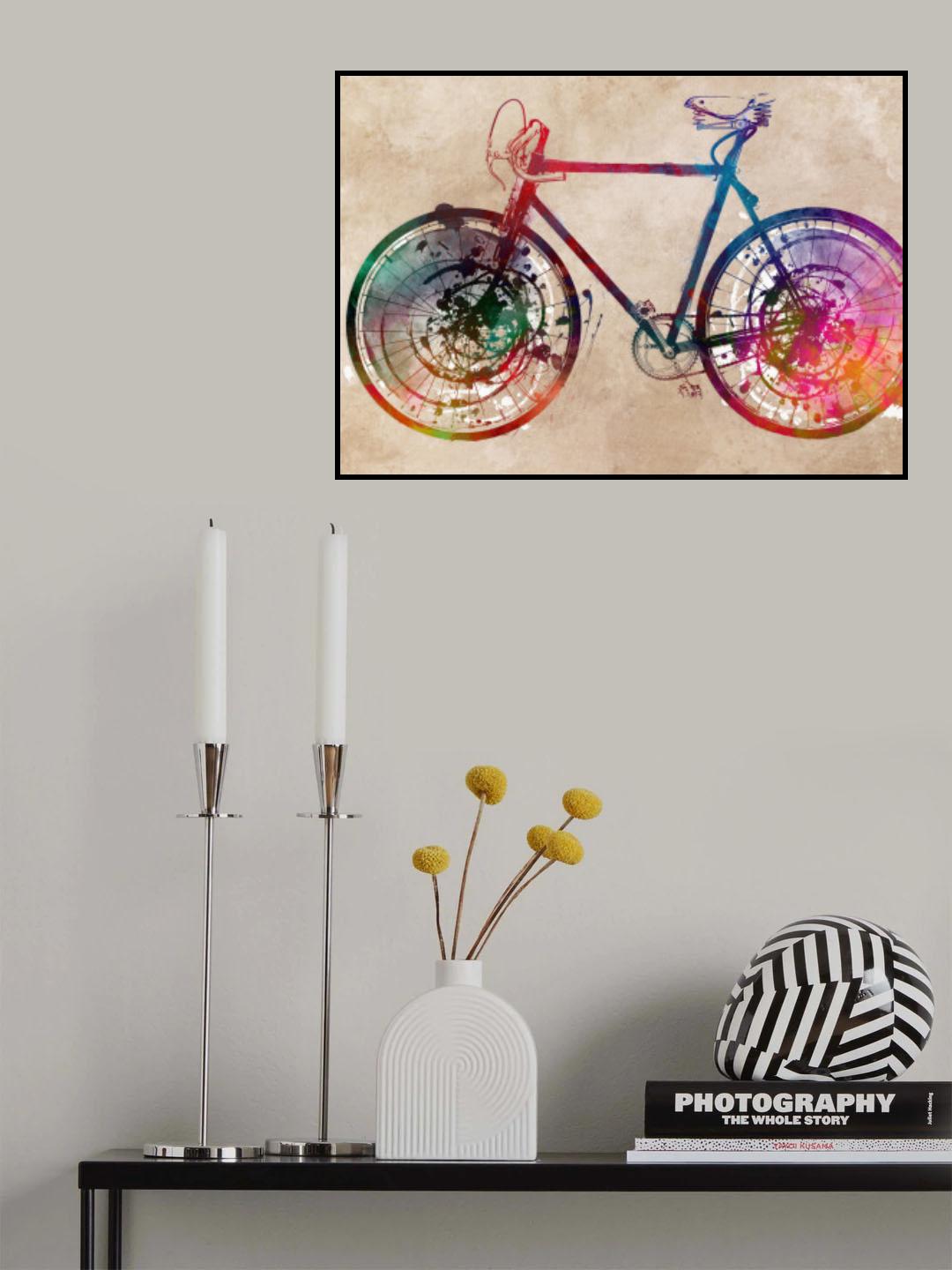 Cycling sport art 46 Poster och Canvastavla