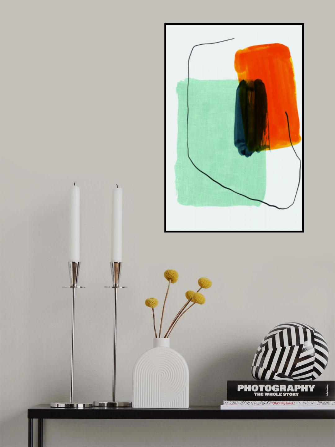 Bright Abstract Design #1 Poster och Canvastavla