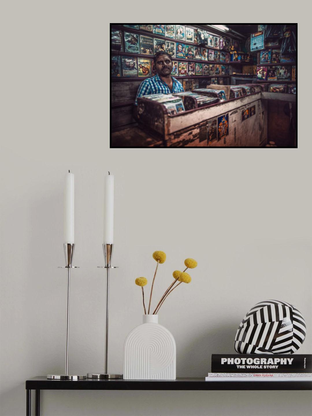 Indian bazar at night Poster och Canvastavla