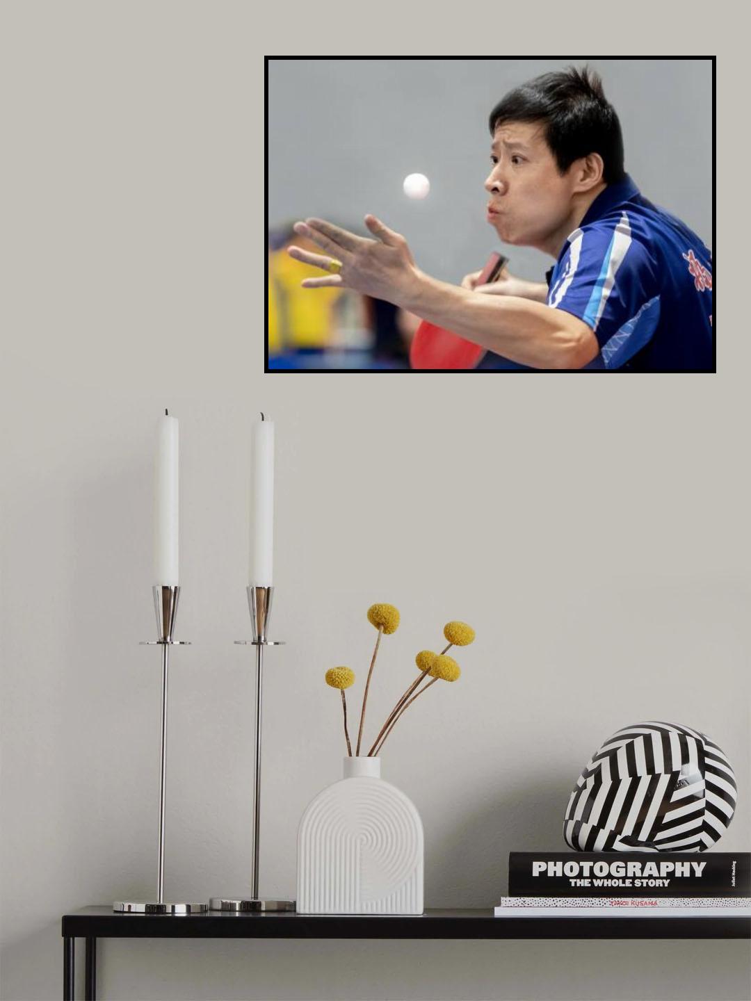 Player Staring at Ball Poster och Canvastavla
