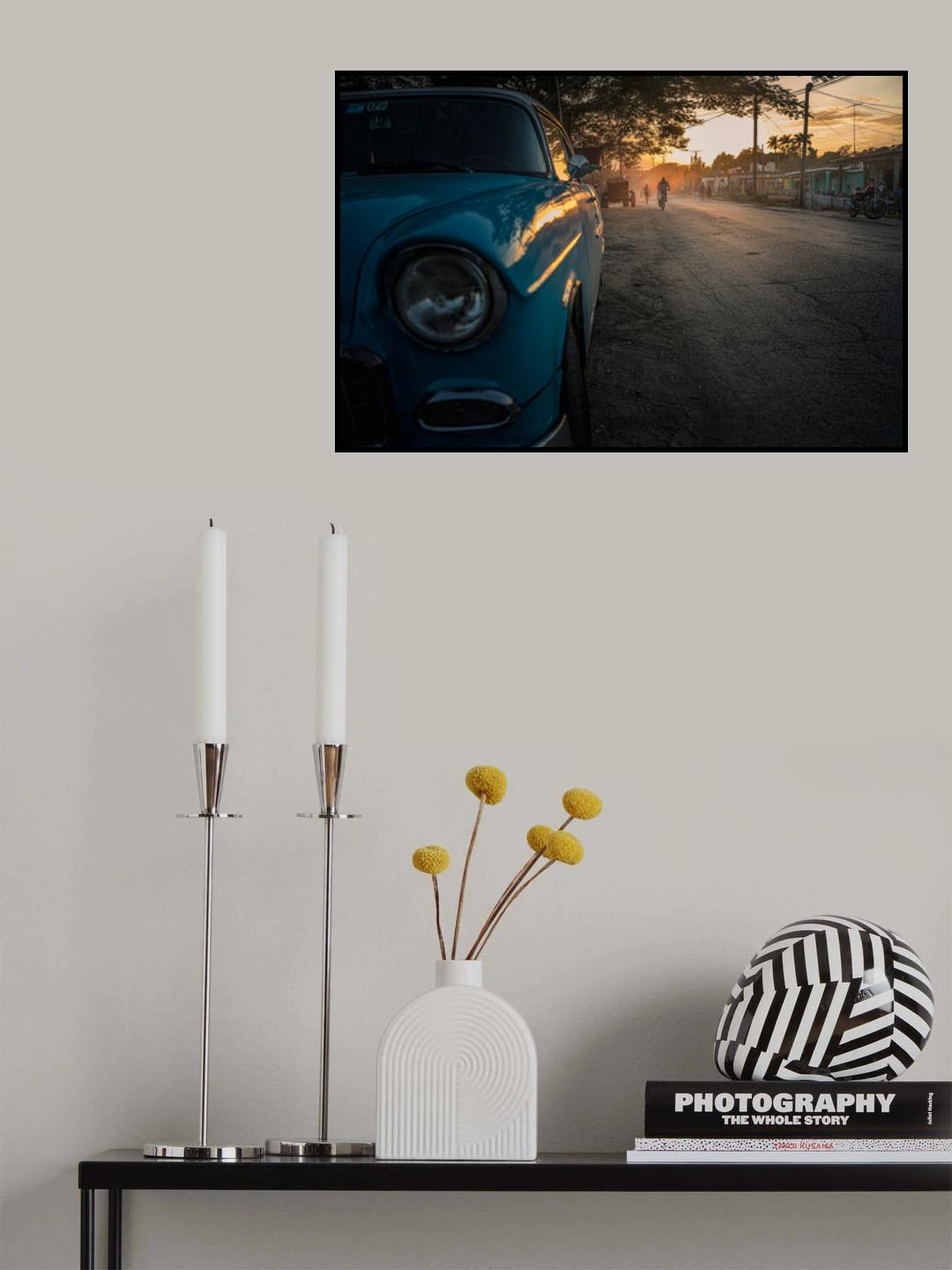 Vignales street at sunset Poster och Canvastavla