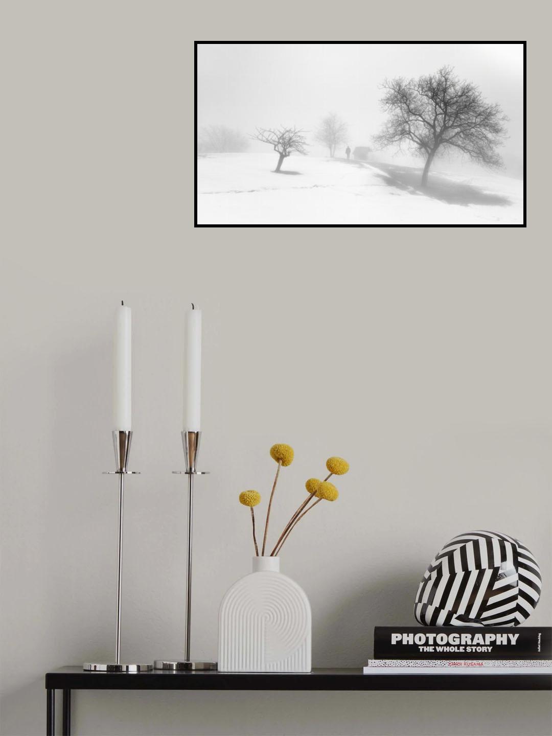 A melancholy foggy day. Poster och Canvastavla