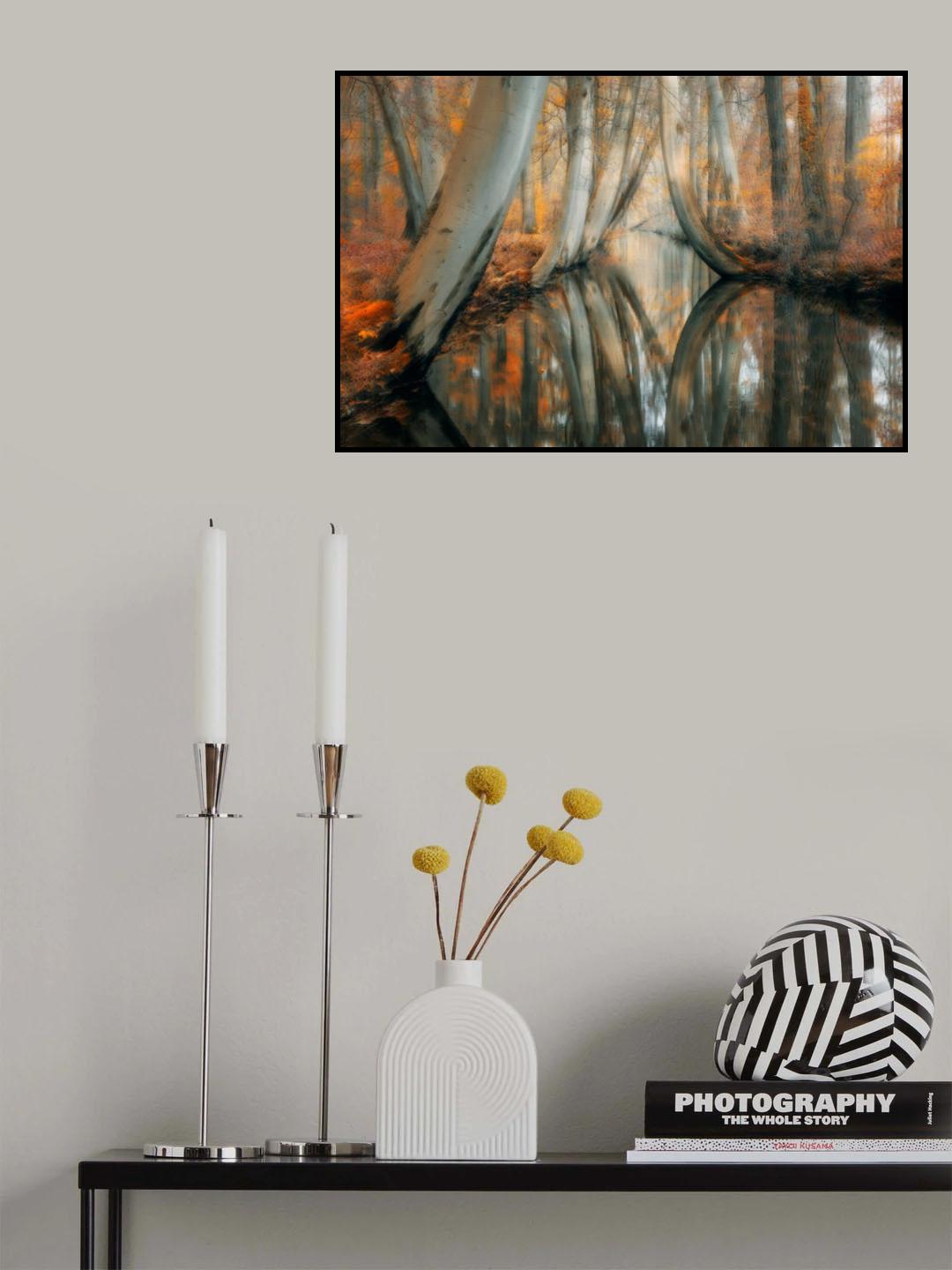 Autumn water Poster och Canvastavla