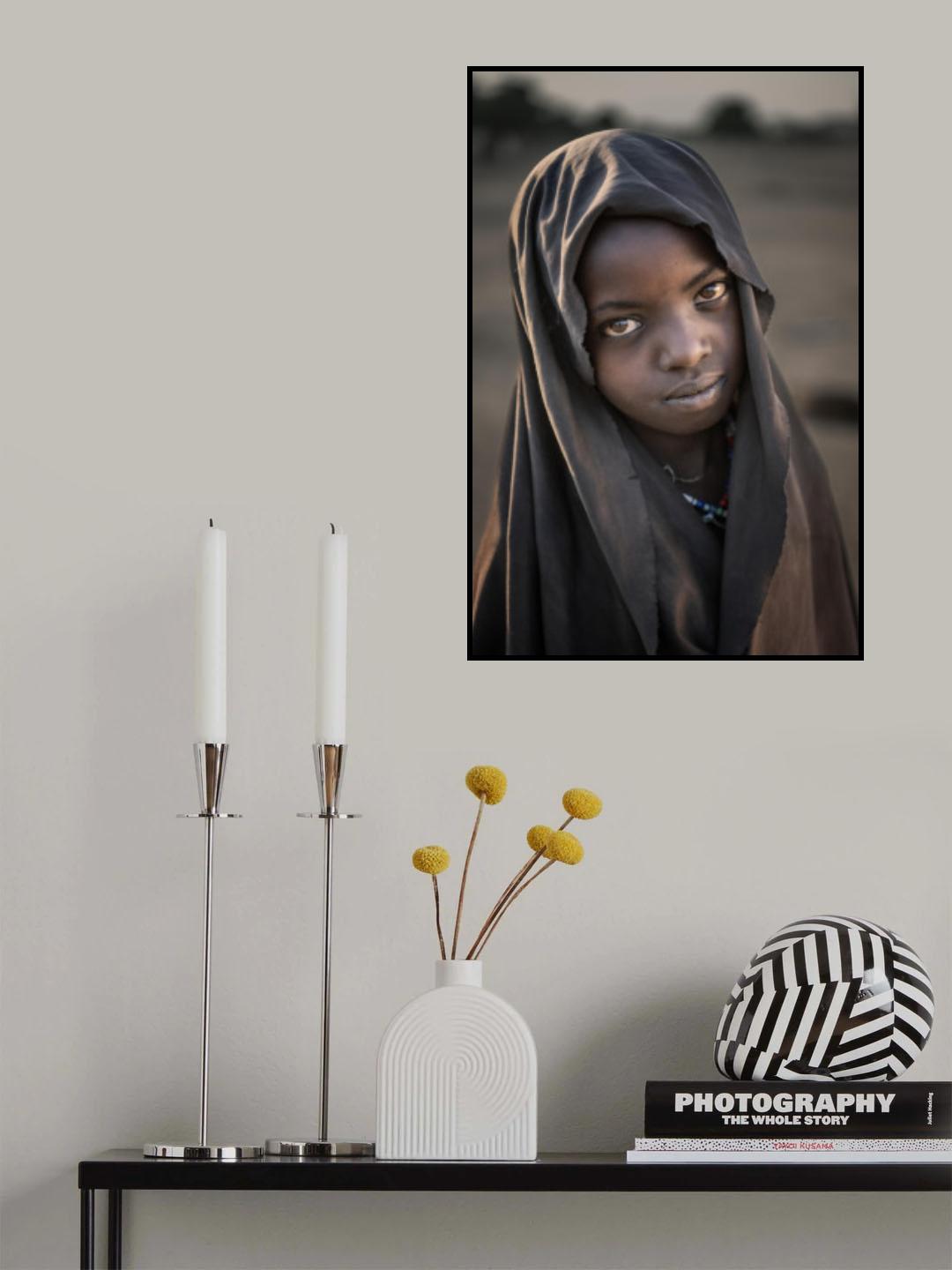 The face of an Arbore girl Poster och Canvastavla