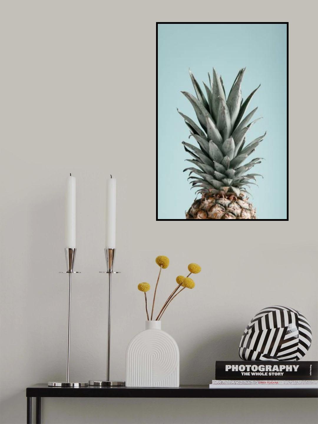 Pineapple Blue 03 Poster och Canvastavla