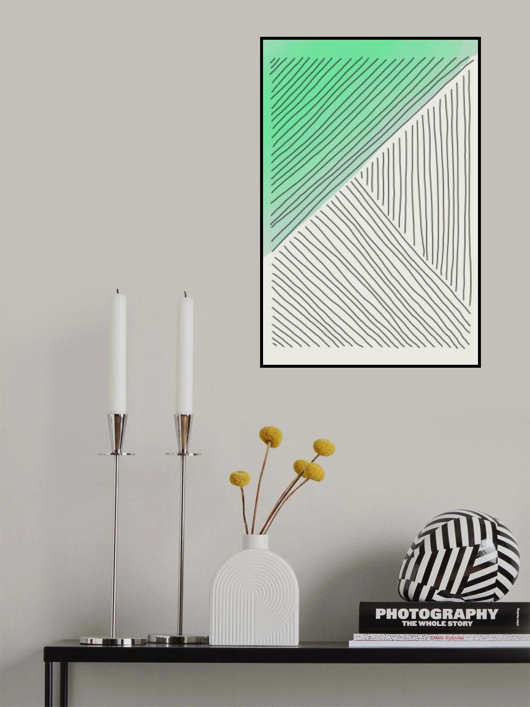 Green Minimalism #6 Poster och Canvastavla