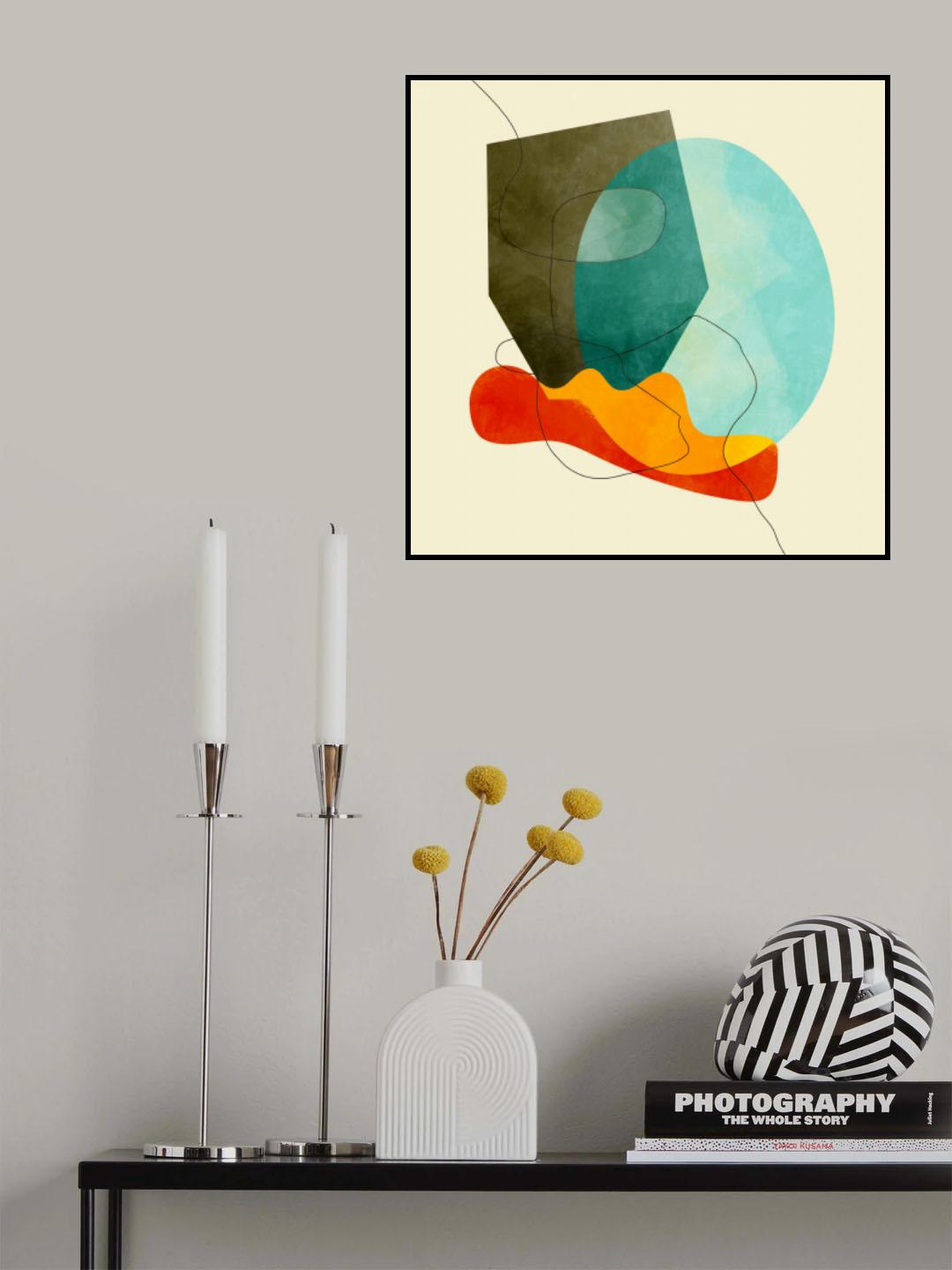 Shapes&lines Kopie Poster och Canvastavla