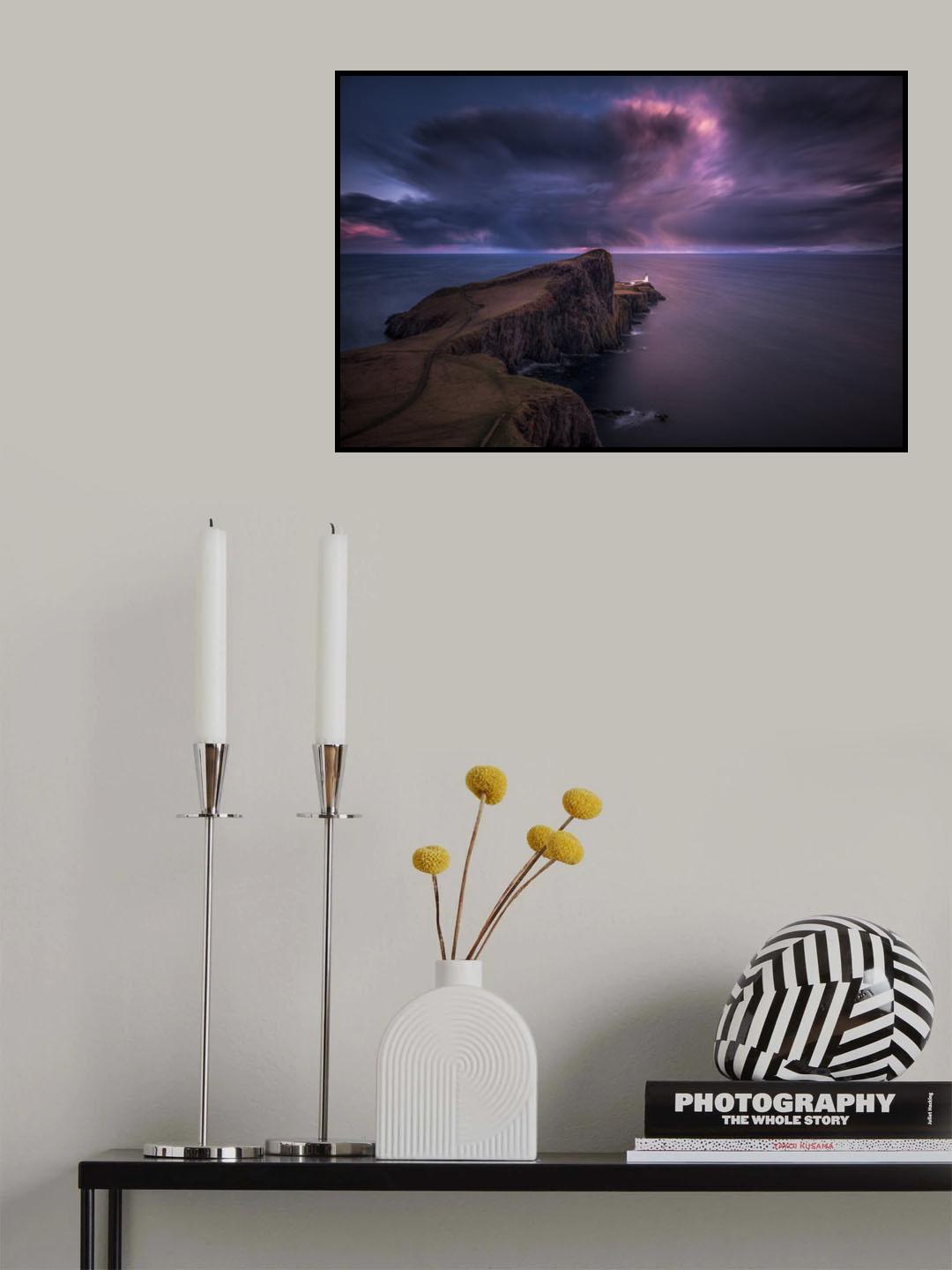 At the end of the cliff Poster och Canvastavla