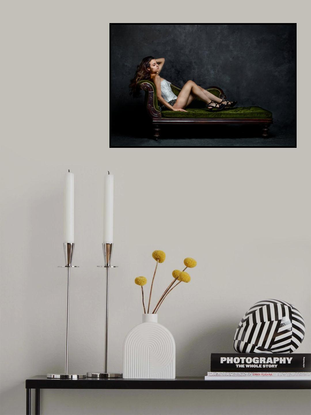 Bea on the couch Poster och Canvastavla