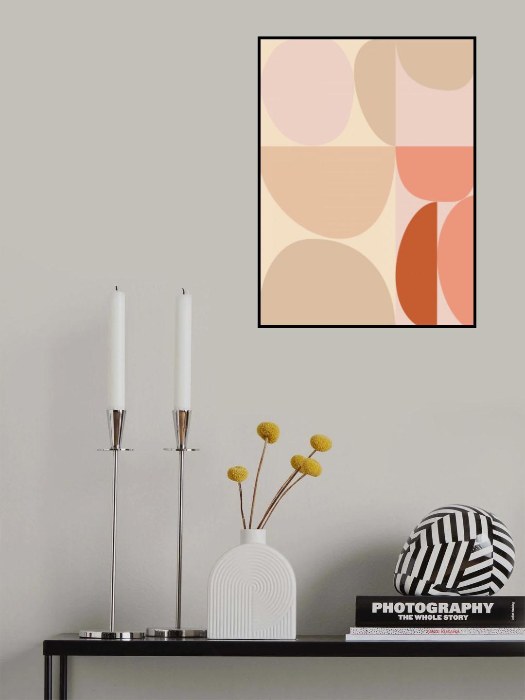 Mid Century Pastel 16 Poster och Canvastavla