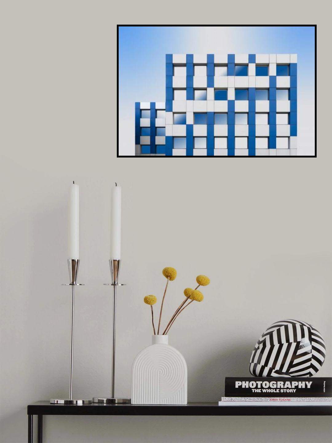 Blue accents Poster och Canvastavla