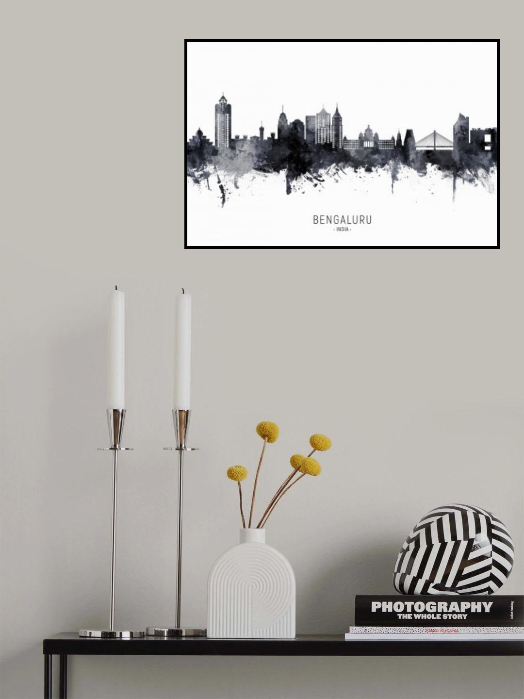 Bengaluru Skyline India Bangalore Poster och Canvastavla