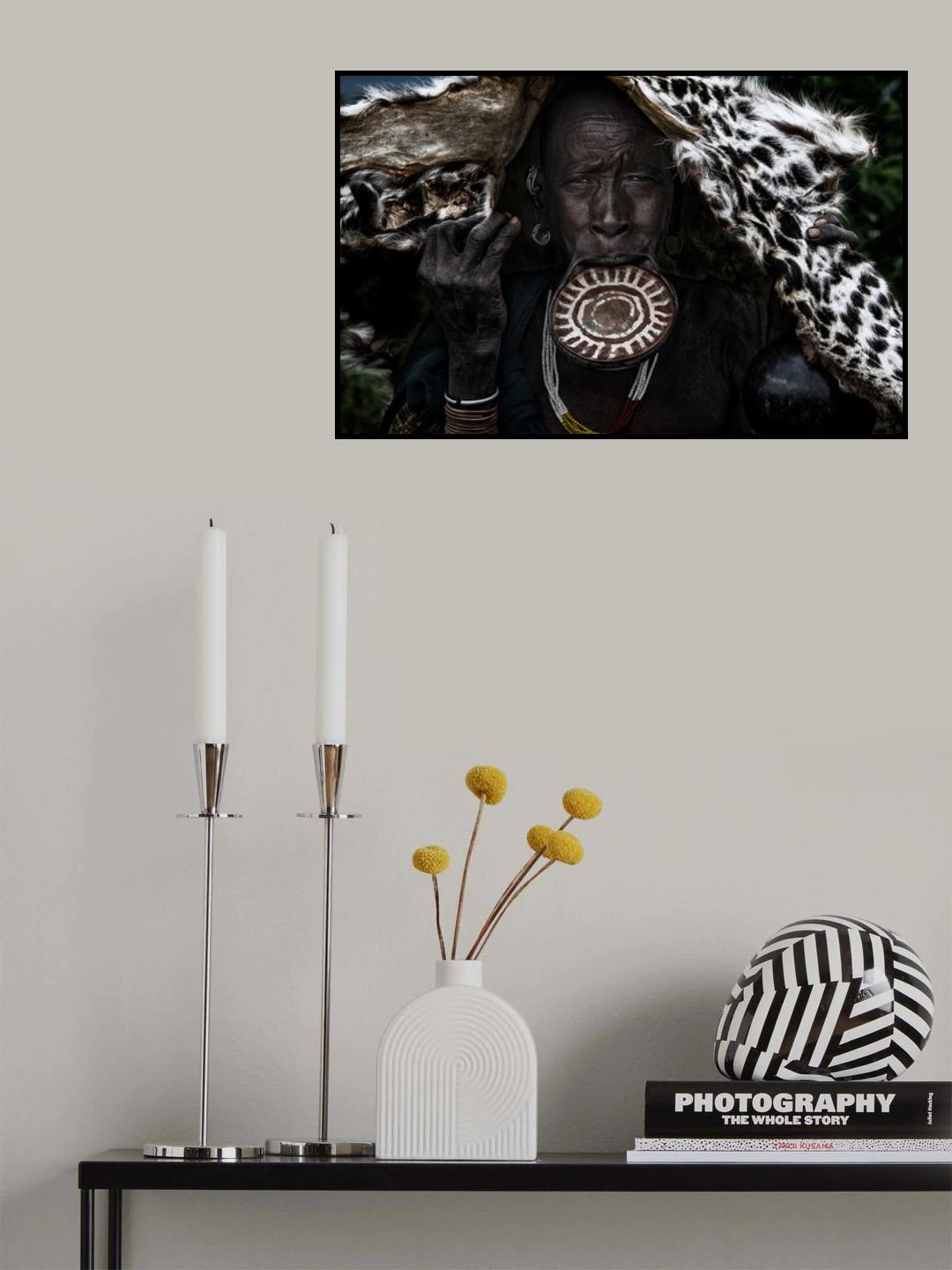 A surma tribe woman - Ethiopia Poster och Canvastavla