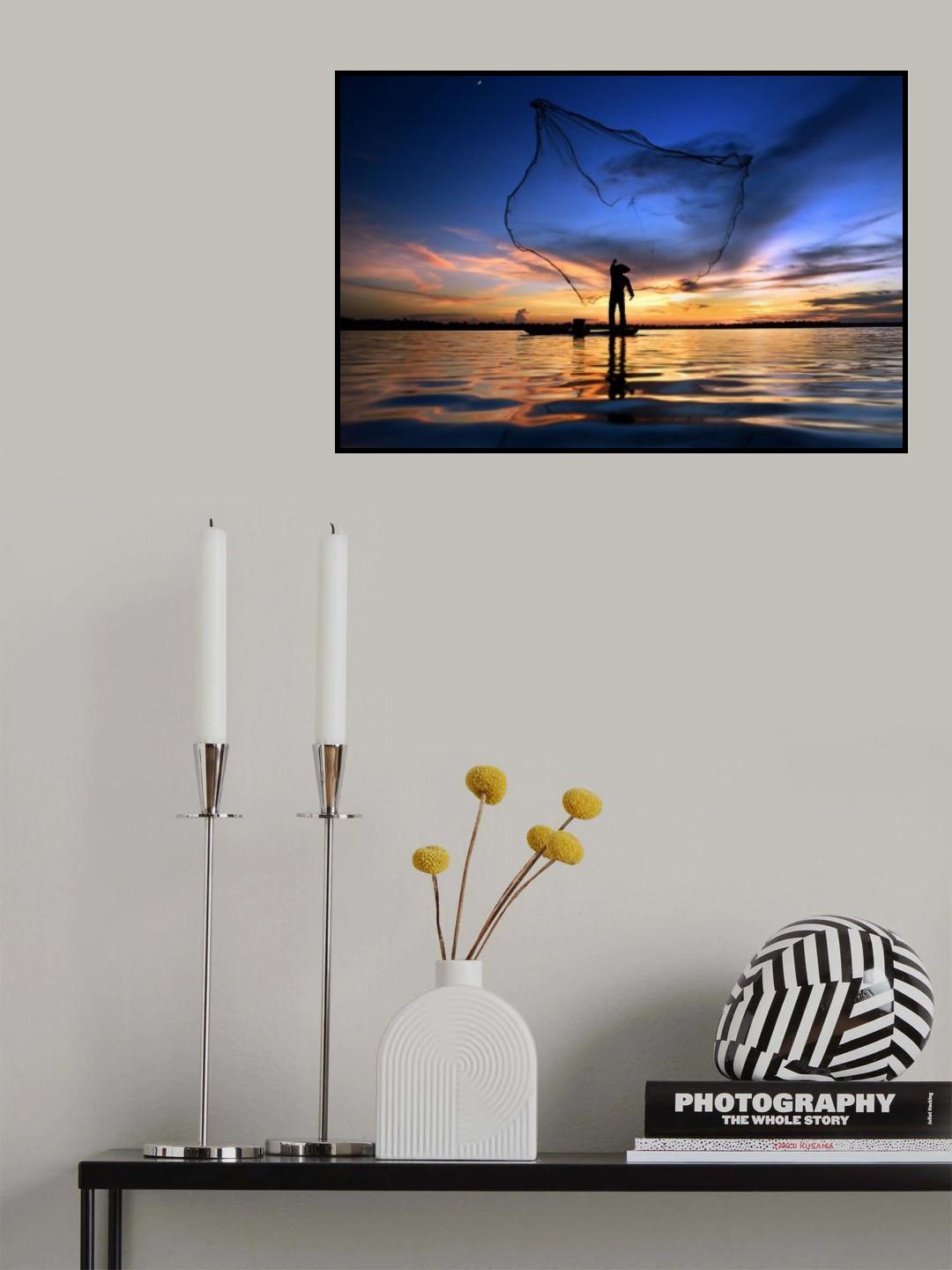 Fishing Poster och Canvastavla