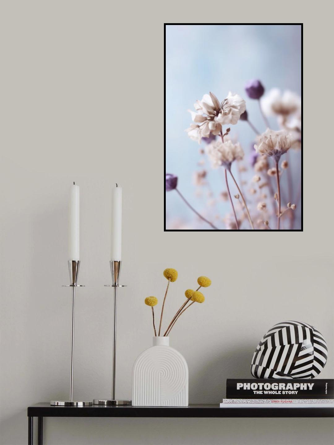 Pastel Dry Flowers No 4 Poster och Canvastavla