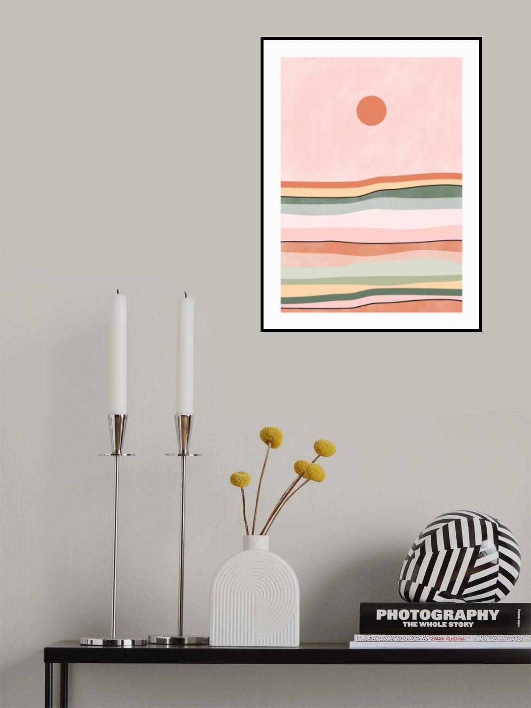 3x4 Aspectratio Pinkgreen39 Poster och Canvastavla