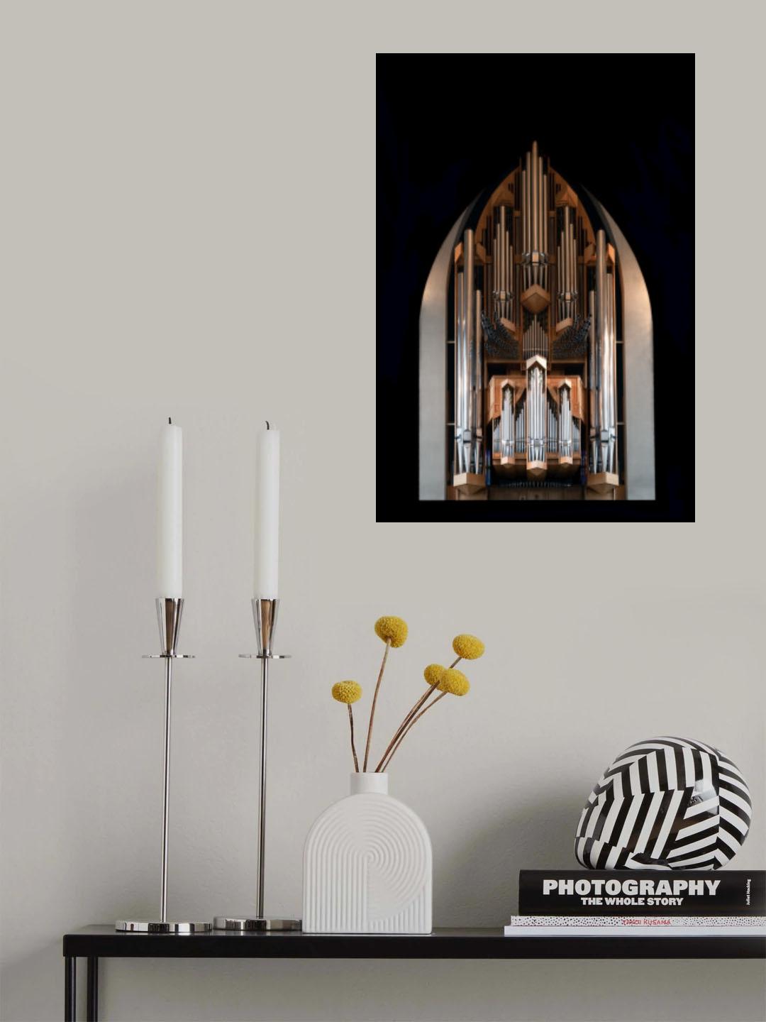 Klais organ, Hallgrimskirkja Poster och Canvastavla