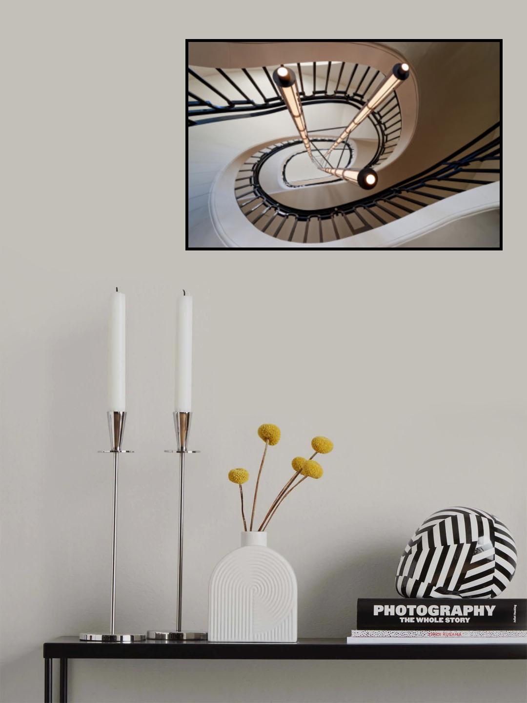 Lights in the stairs Poster och Canvastavla