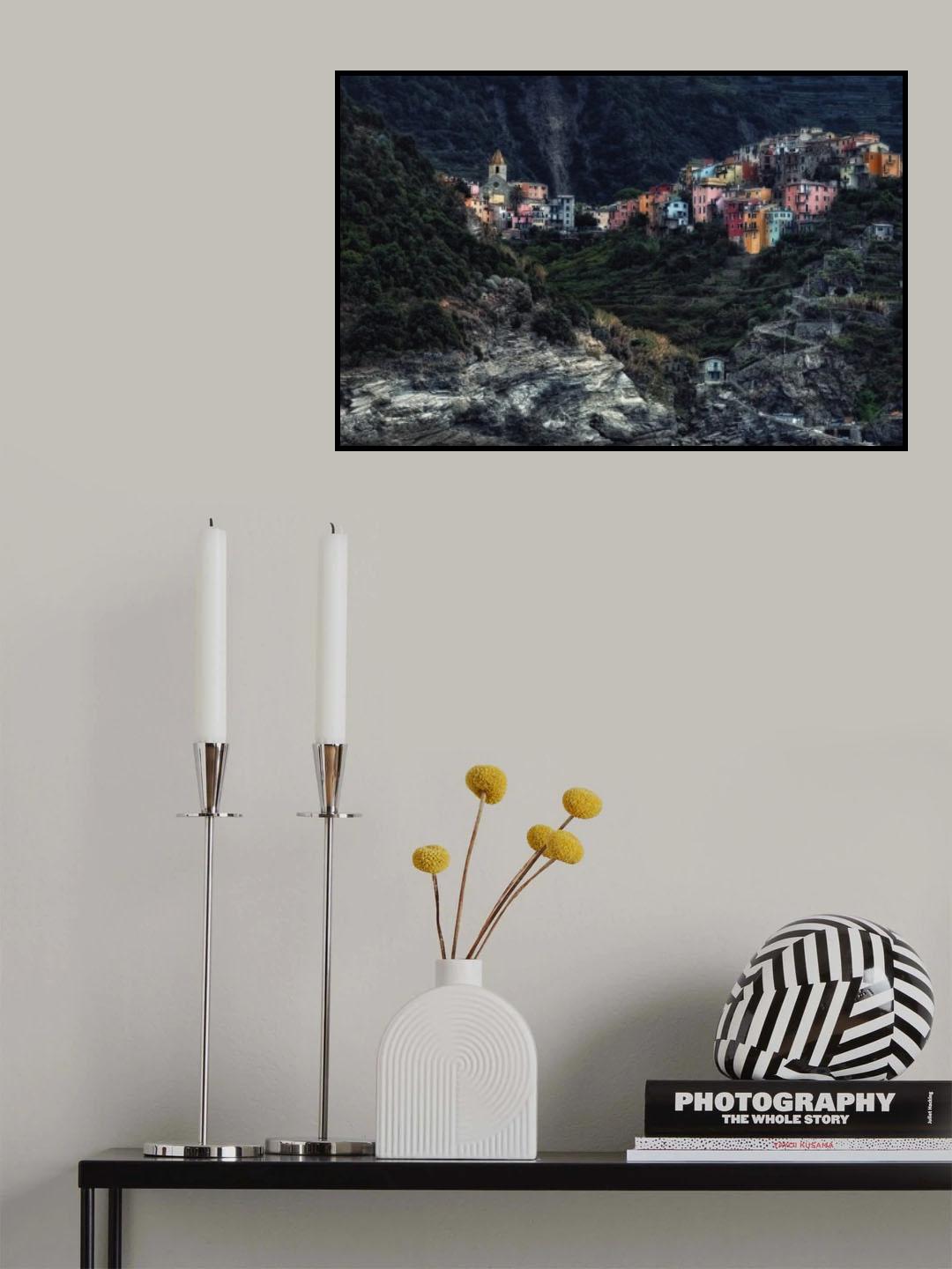 village -on the rocks- Poster och Canvastavla
