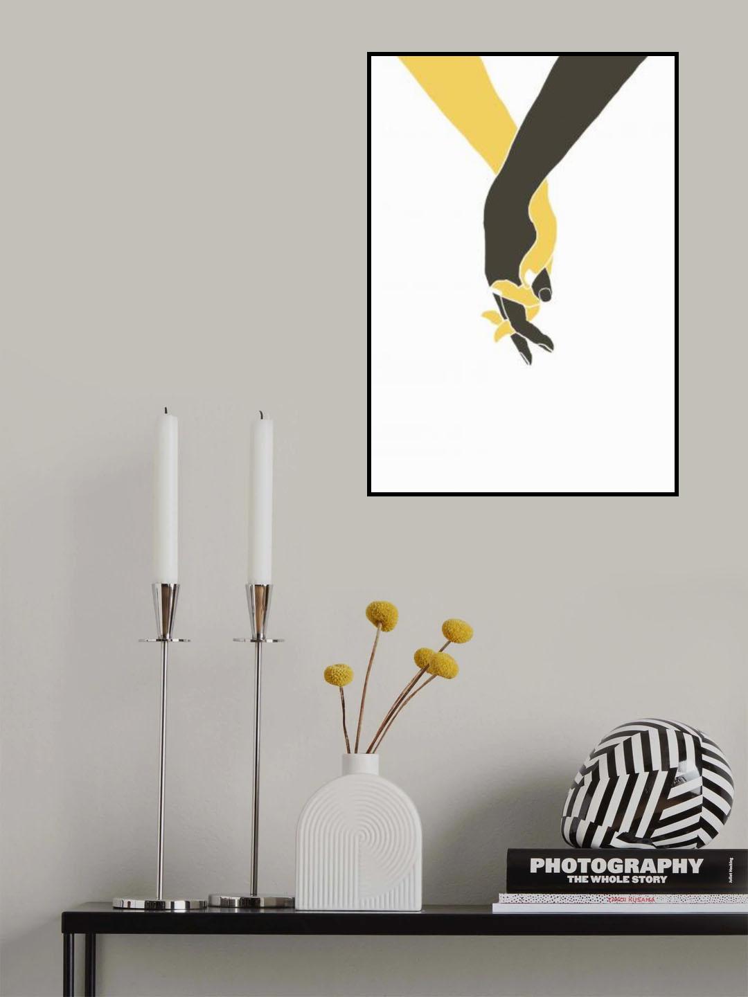 Holding Hands Poster och Canvastavla