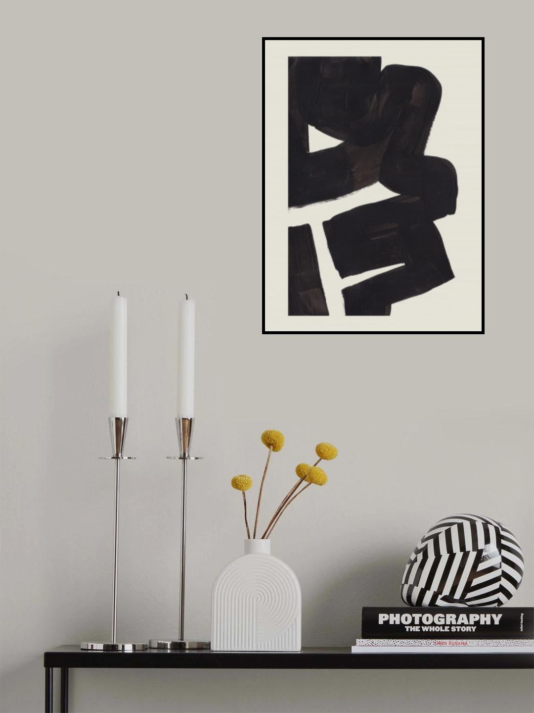 Ink Motif 46 Poster och Canvastavla