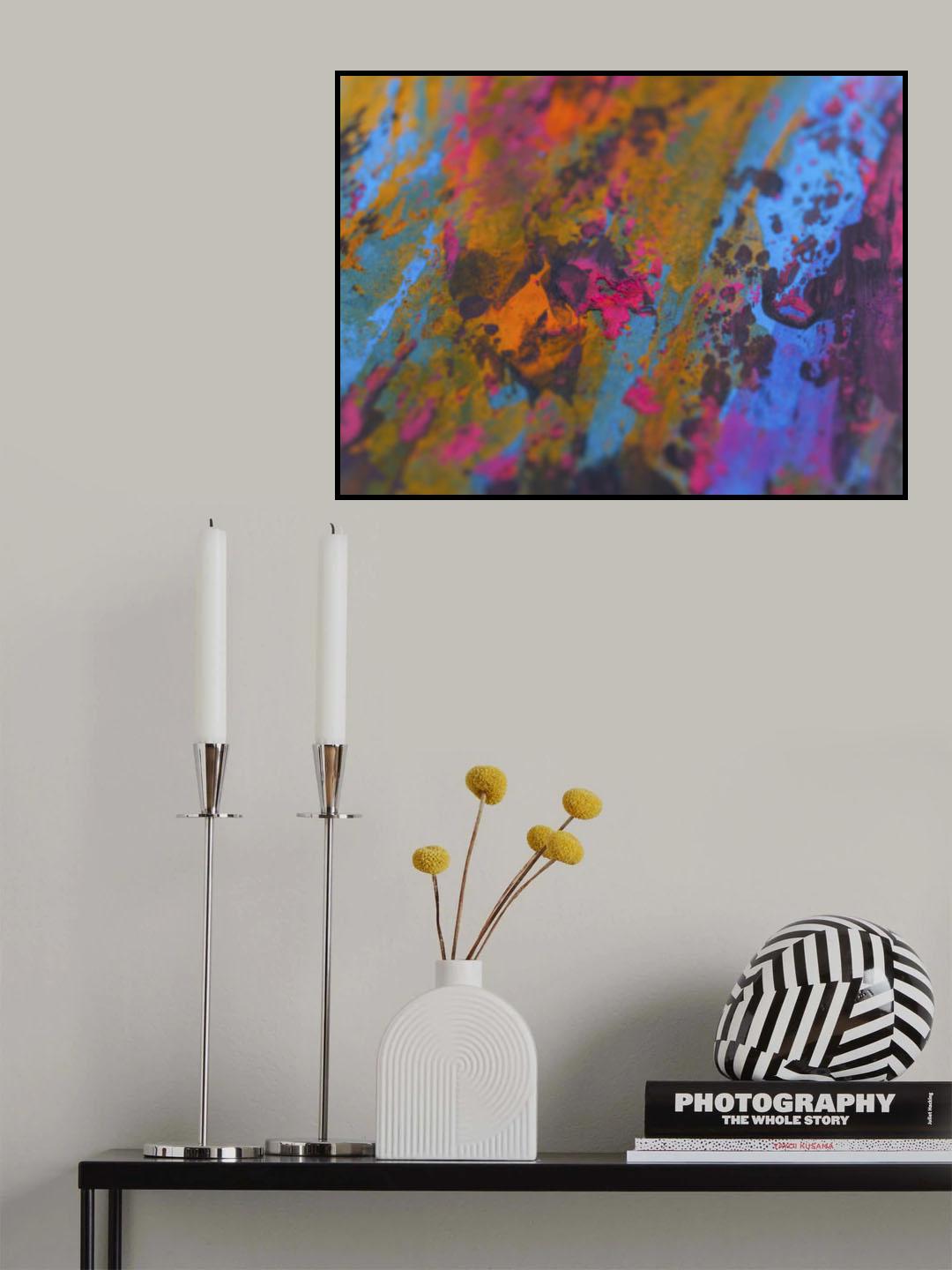 colored paints Poster och Canvastavla