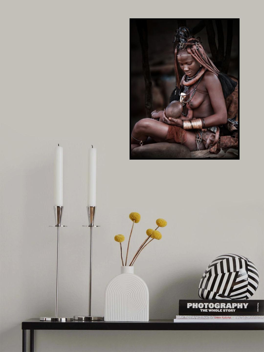 Loving look of a mother Poster och Canvastavla