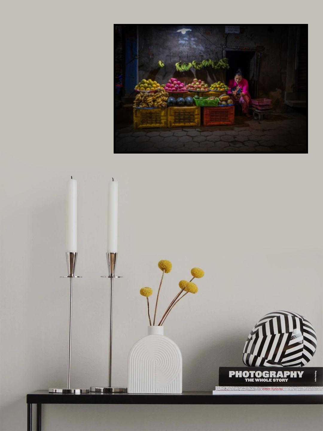 Night at the market Poster och Canvastavla