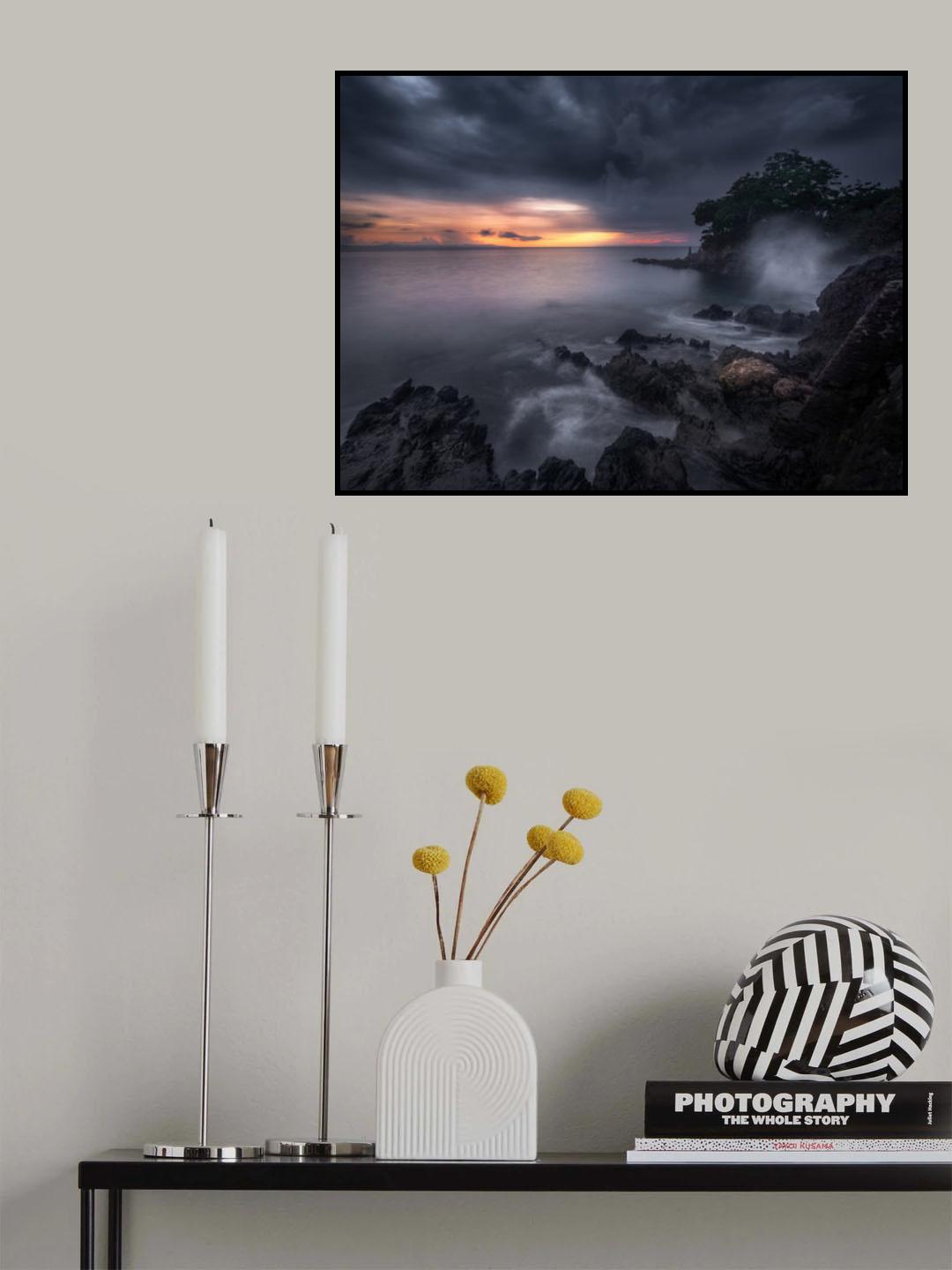 Caprusan Temple sunset Poster och Canvastavla