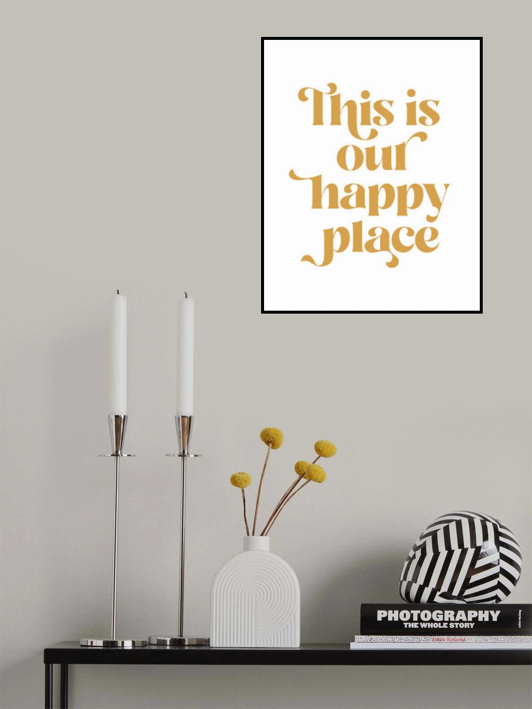 Happy Place No1 Poster och Canvastavla