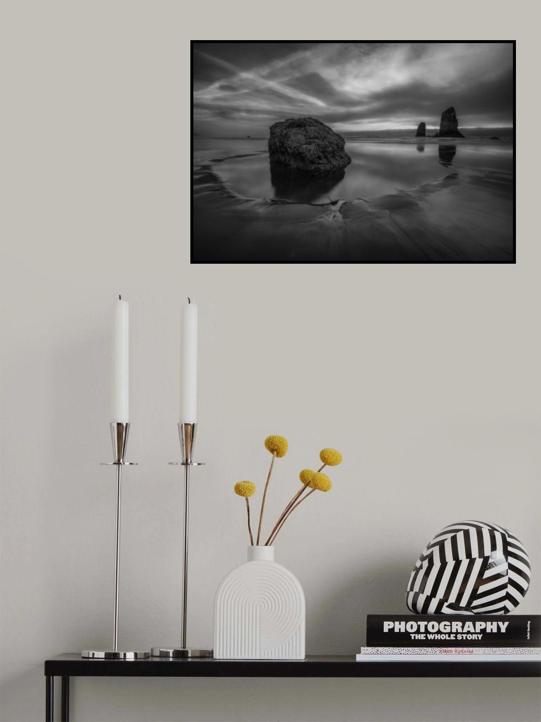 Low Tide in Twilight Poster och Canvastavla