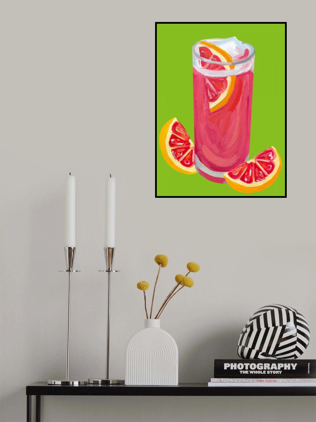 Grapefruit Paloma Pistachio Poster och Canvastavla