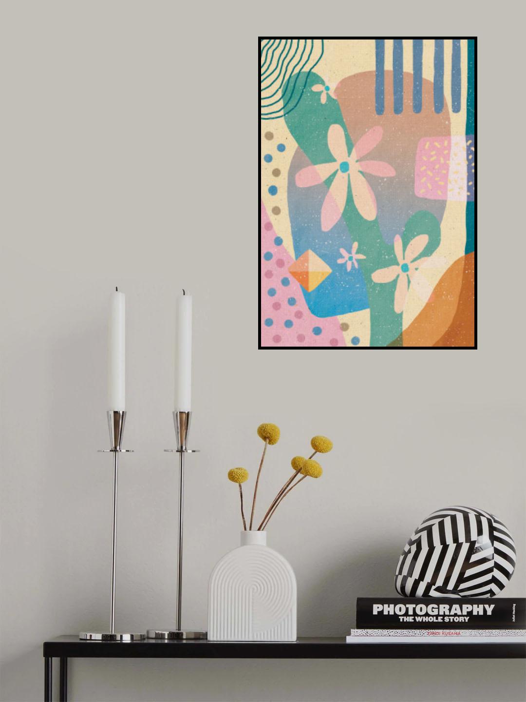 Abstraction of Flowers Poster och Canvastavla