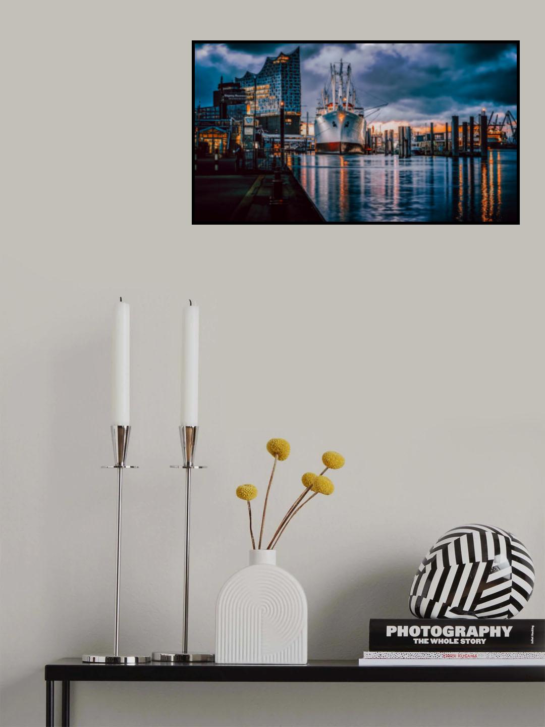 Elbphilharmony / Cap San Diego Poster och Canvastavla