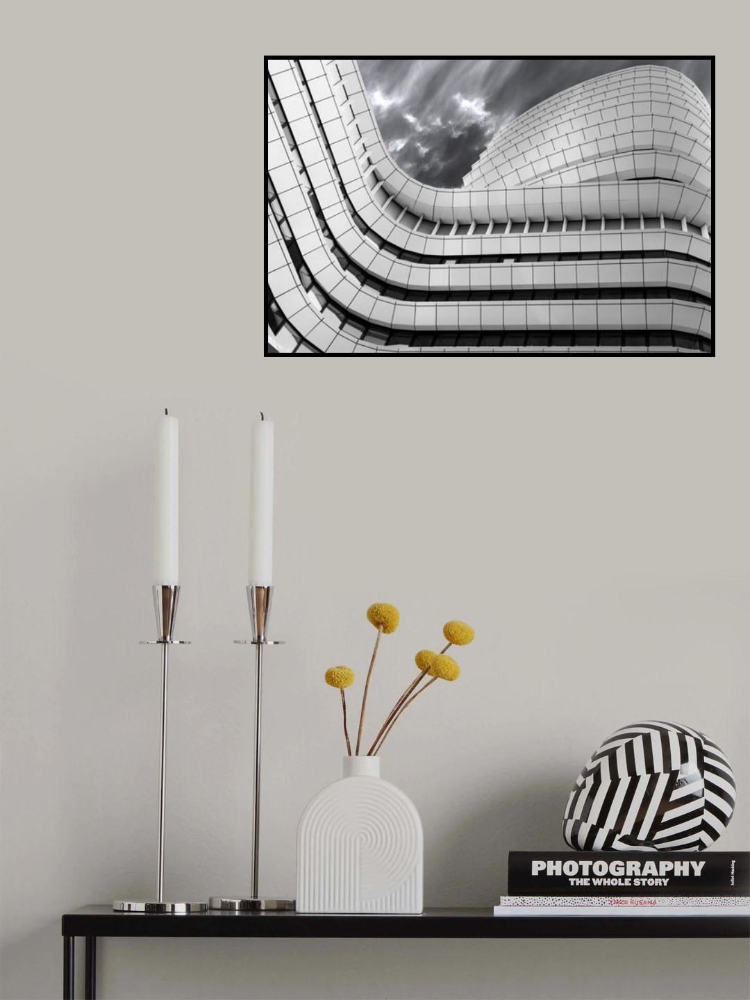 Smooth lines going up. Poster och Canvastavla