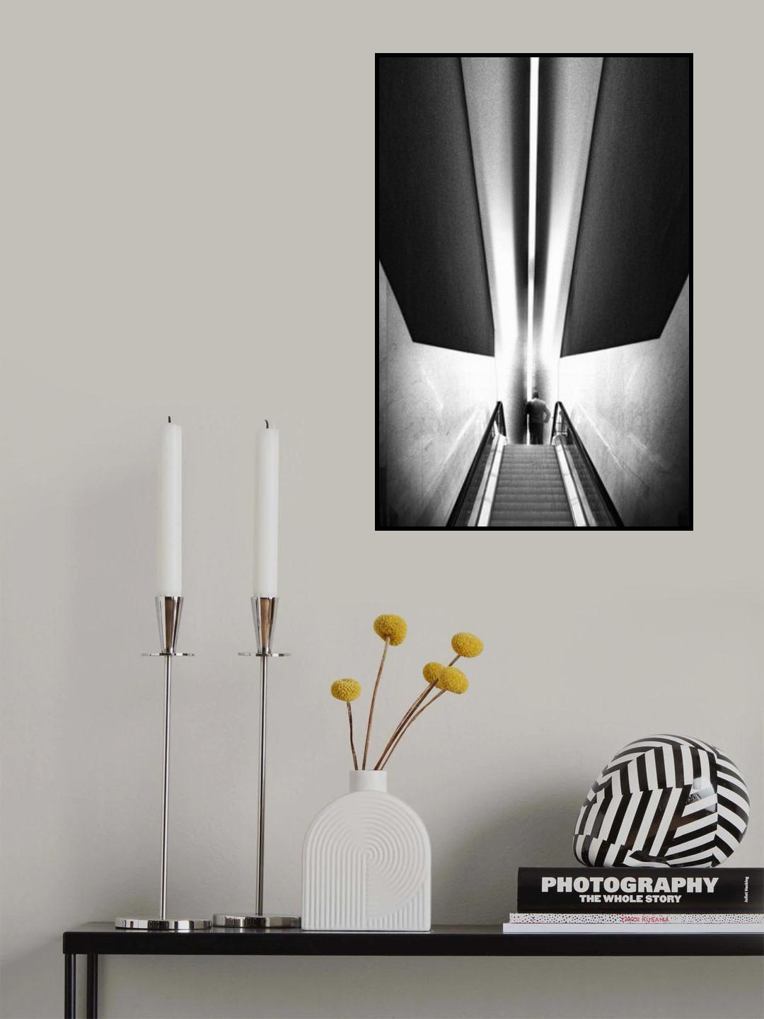 White Shape Poster och Canvastavla