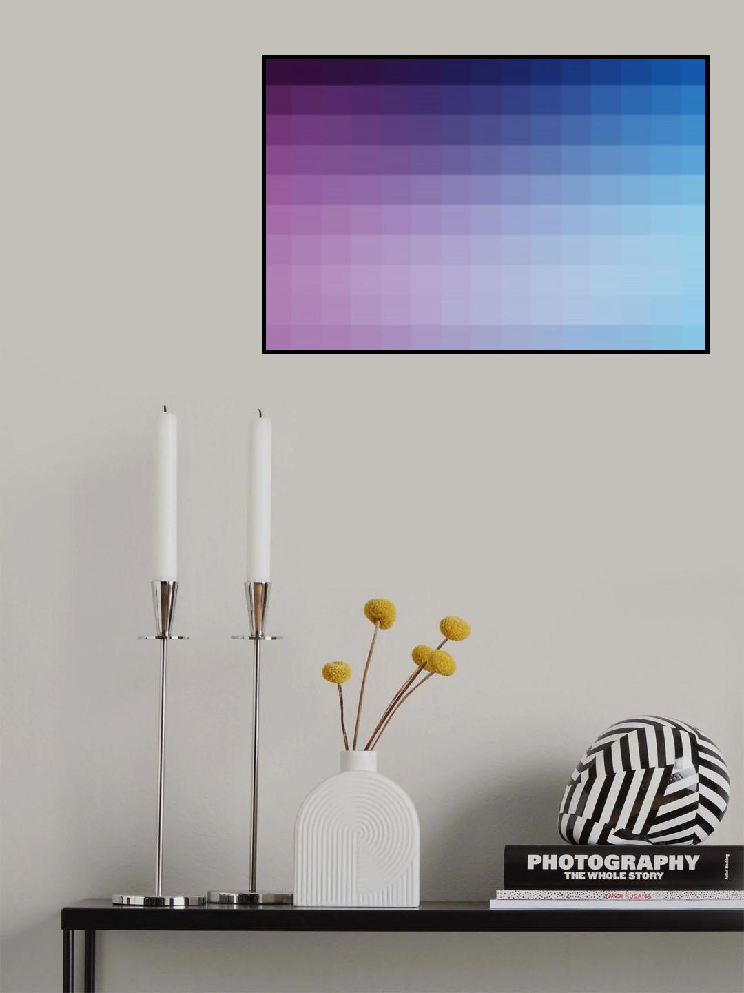 Lumen, Blue and Purple Glow Poster och Canvastavla