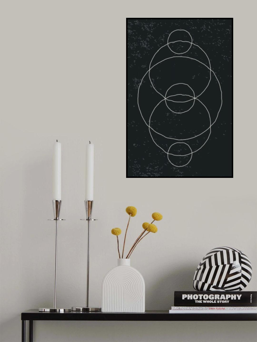 Black and White Minimal Set #4 Poster och Canvastavla