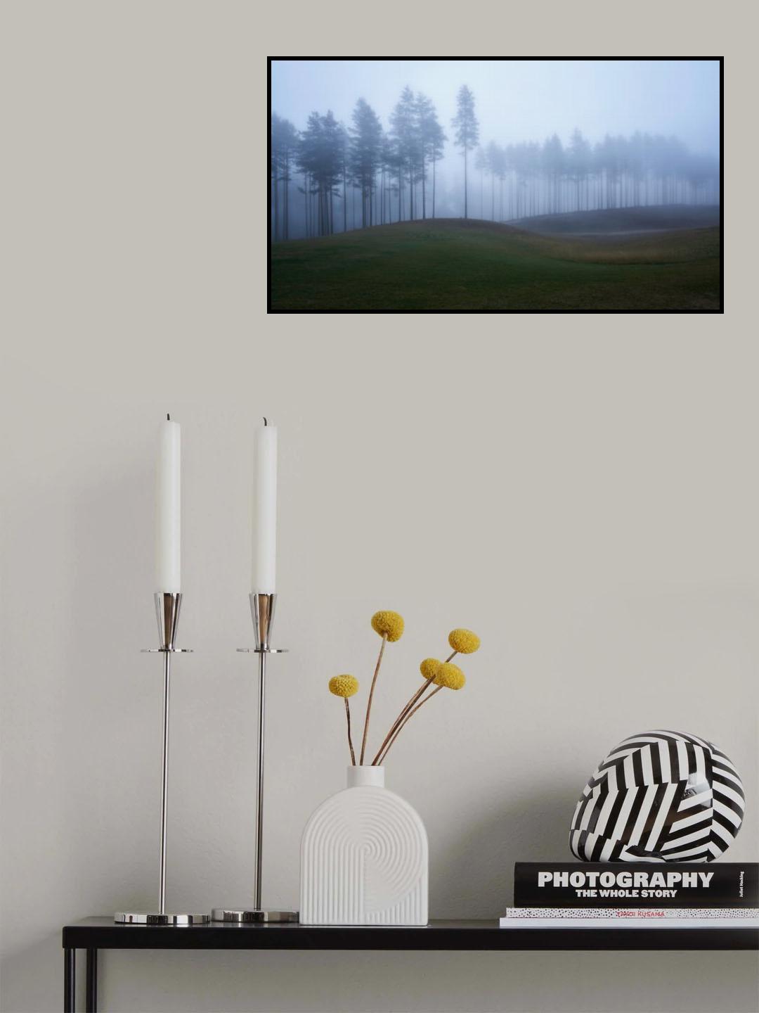 Foggy forest Poster och Canvastavla