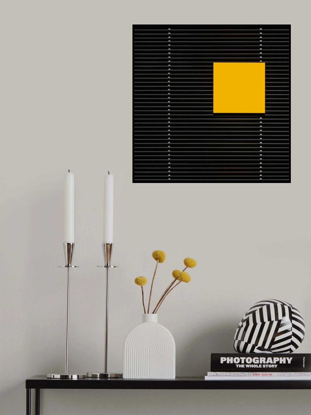Yellow square Poster och Canvastavla