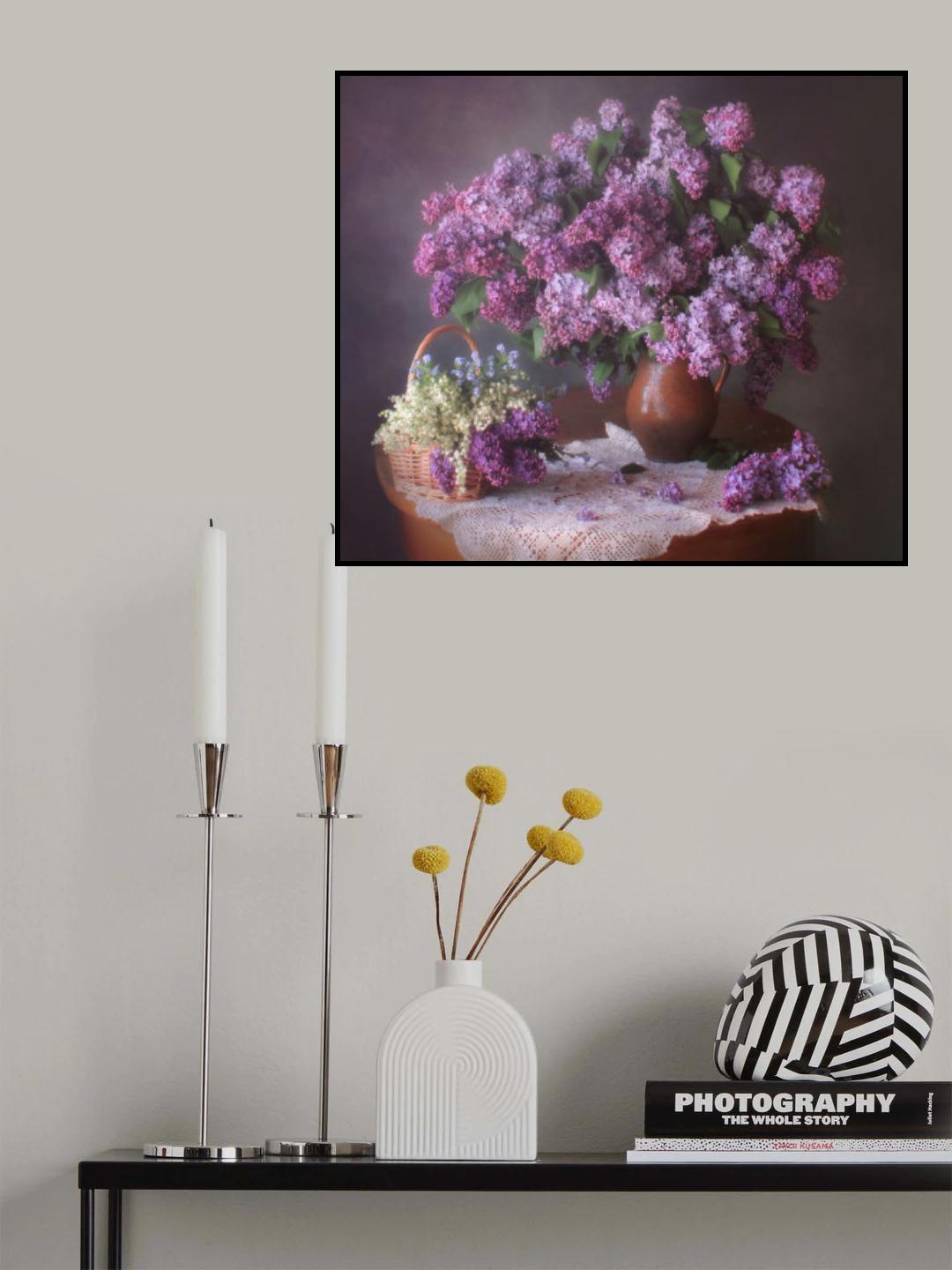 Spring still life with lilacs and lilies of the valley Poster och Canvastavla