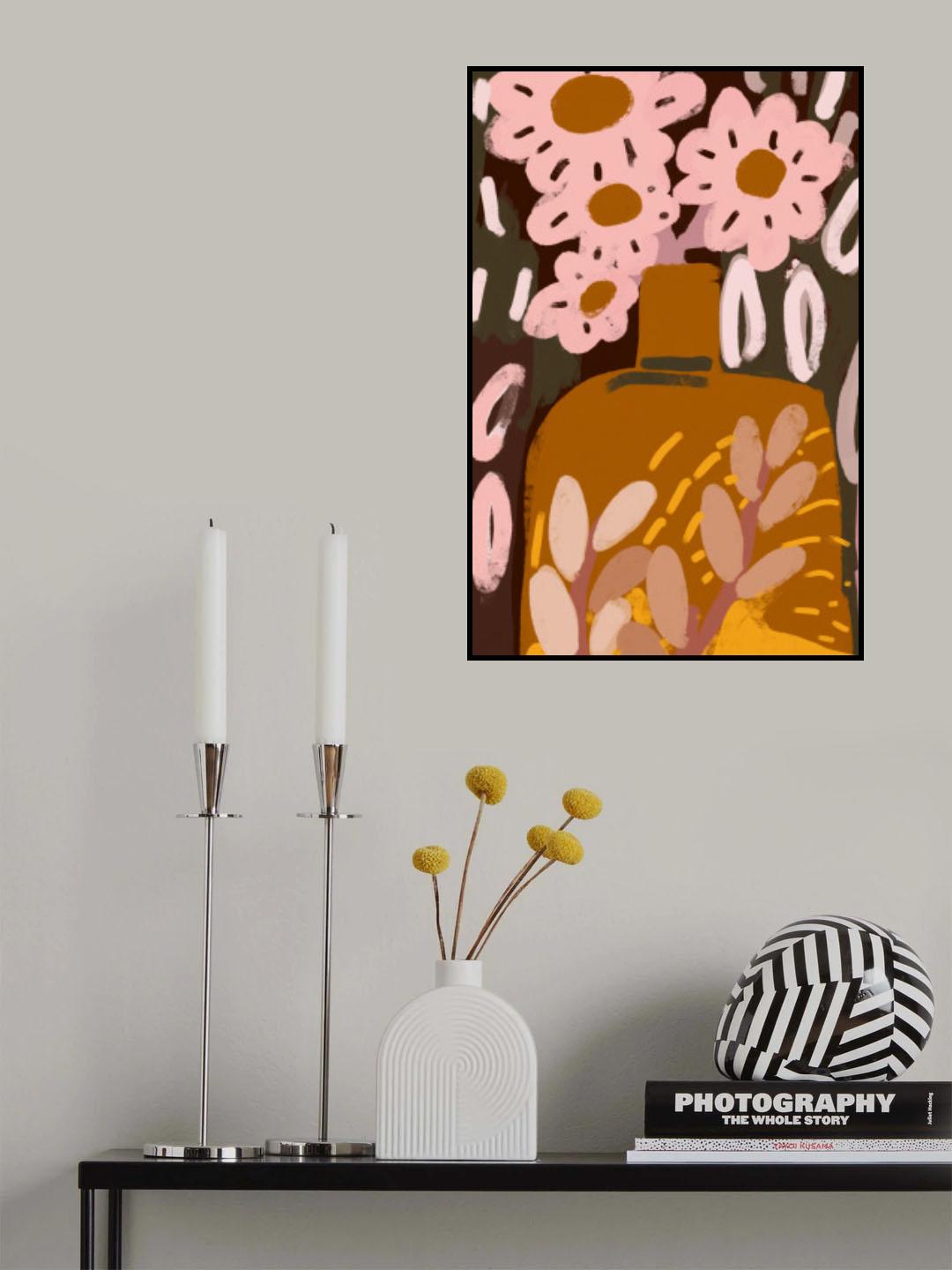 Pastel Flower Impression No Poster och Canvastavla
