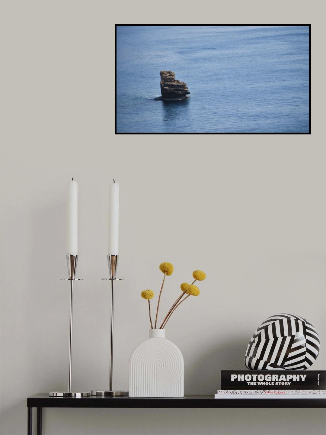 peaceful sea view and cliffs Poster och Canvastavla