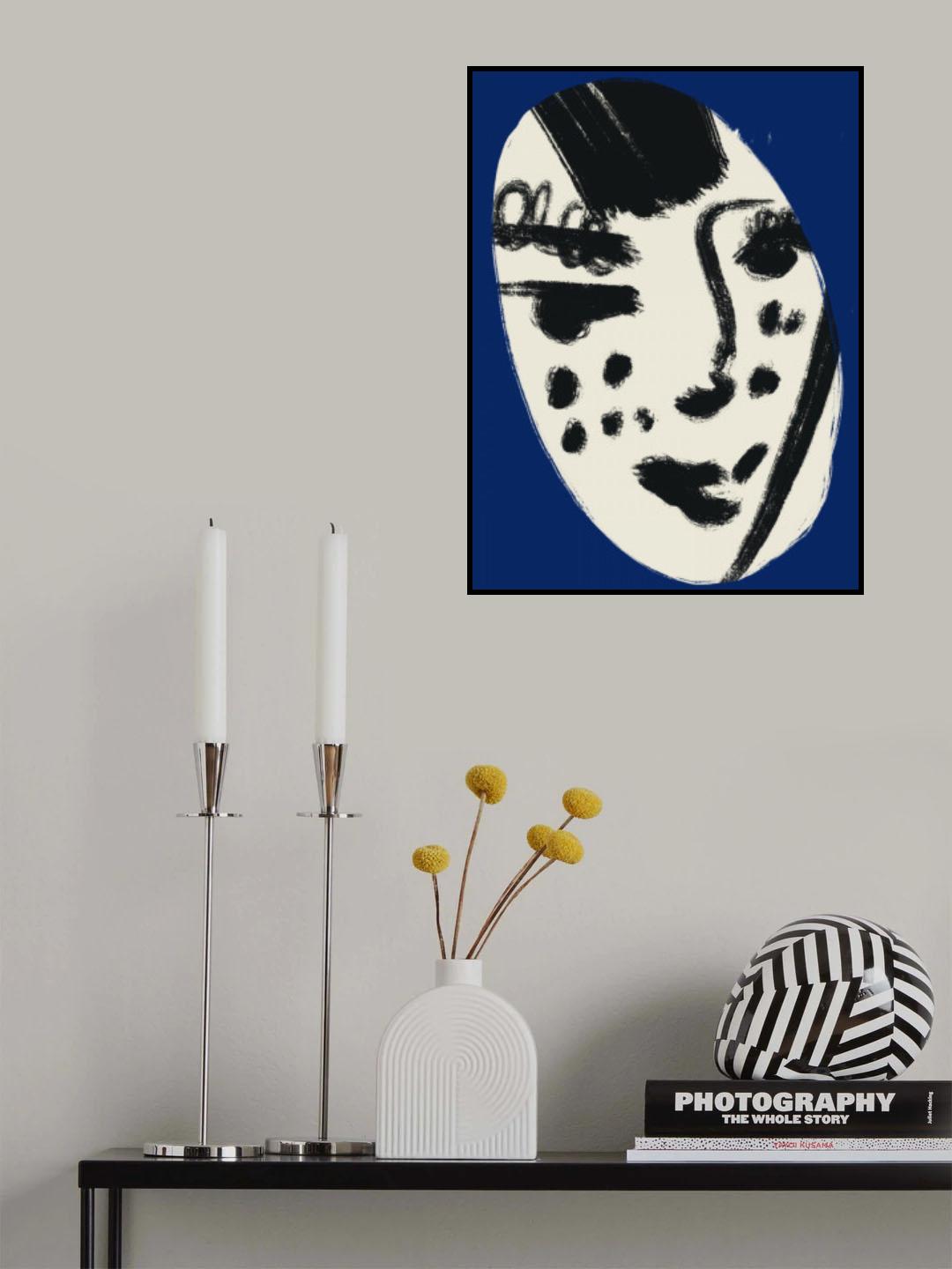Freckles In Blue Poster och Canvastavla