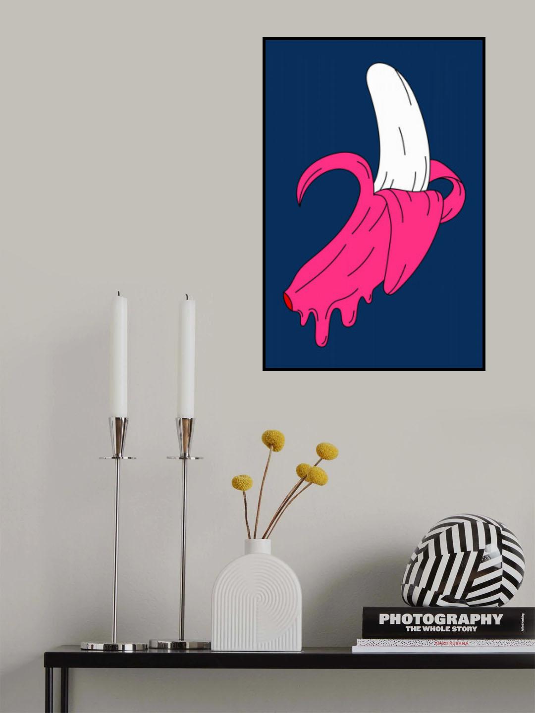 Melting Banana Poster och Canvastavla