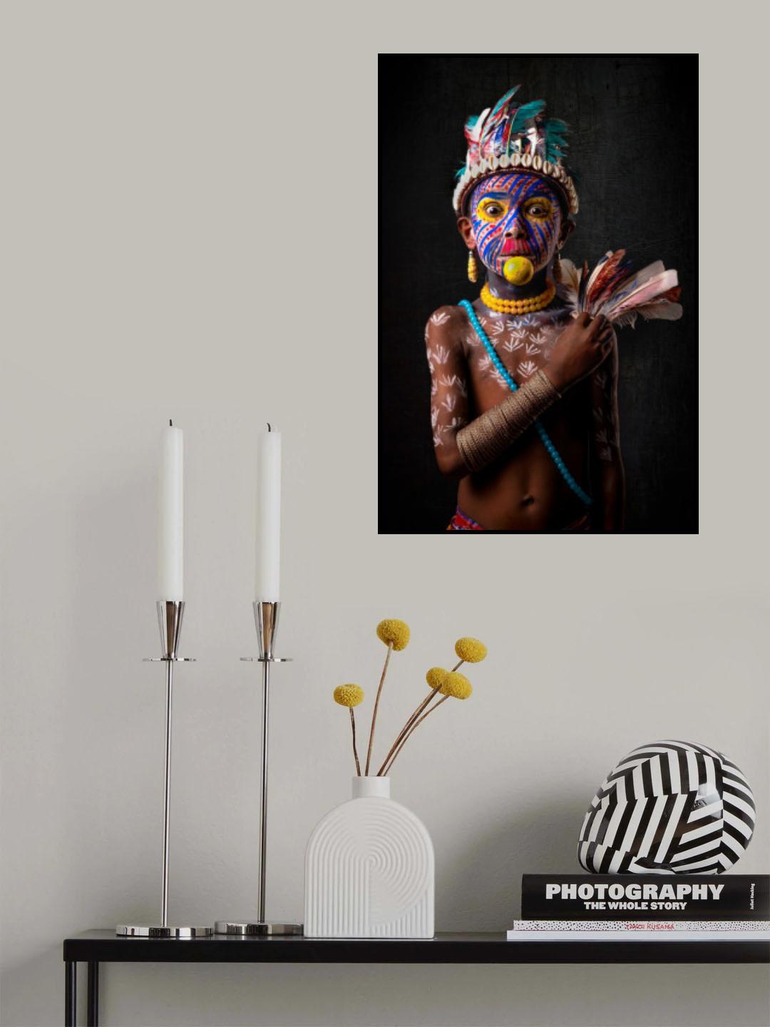 Tribal Portrait 3 Poster och Canvastavla